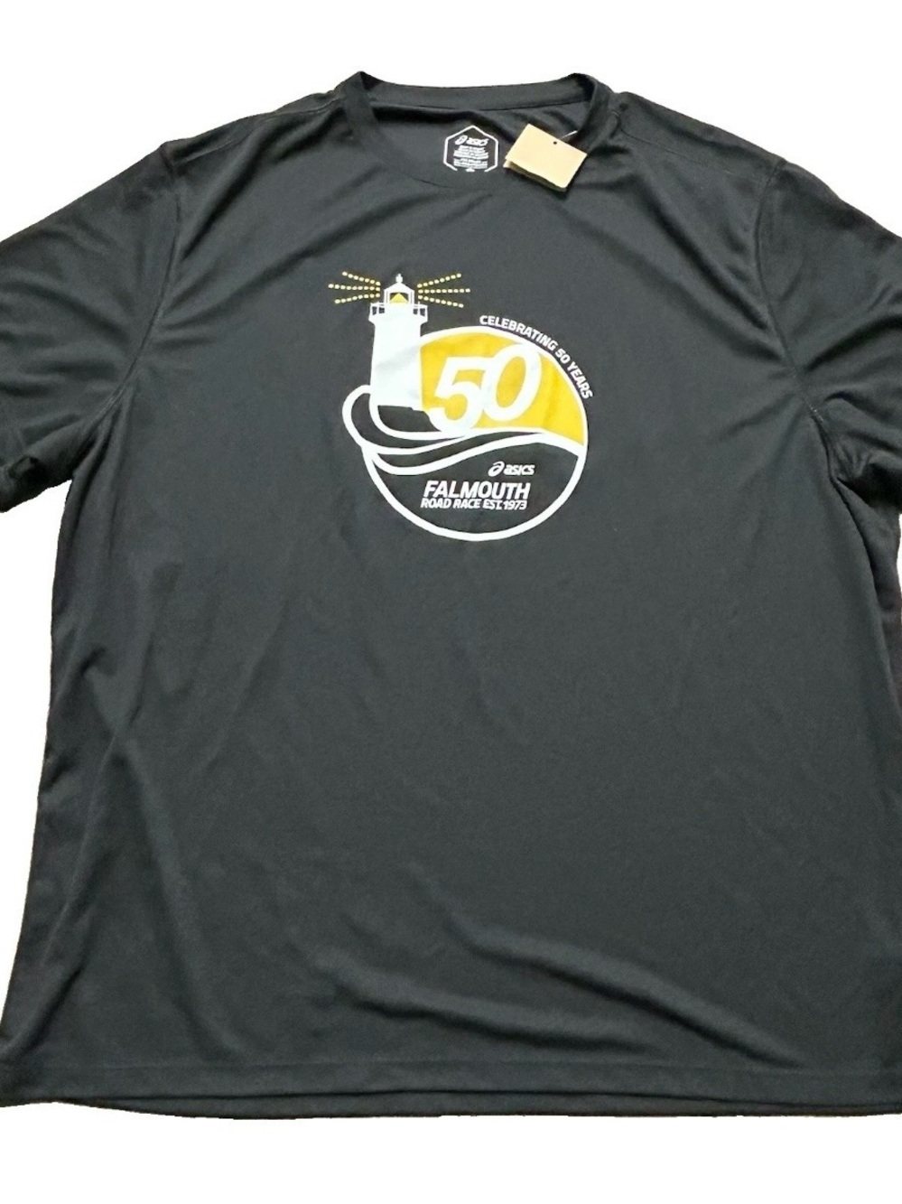 ASICS Falmouth 50th Anniversary Black Crewneck Tee